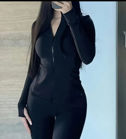 Ensemble Sport Chic — Veste & Pantalon Flare